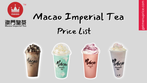 Macao Imperial Tea Menu Price Philippines Updated April