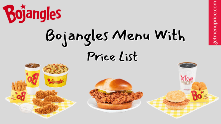 Bojangles Menu Price List USA