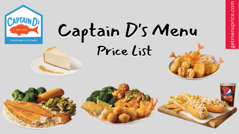 Captain D's Menu Price List USA