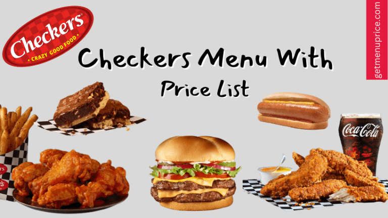 Checkers Menu Price List USA