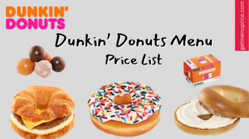 Dunkin Donuts Menu Price USA [Updated November 2023]