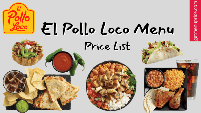 El Pollo Loco Menu Price List USA