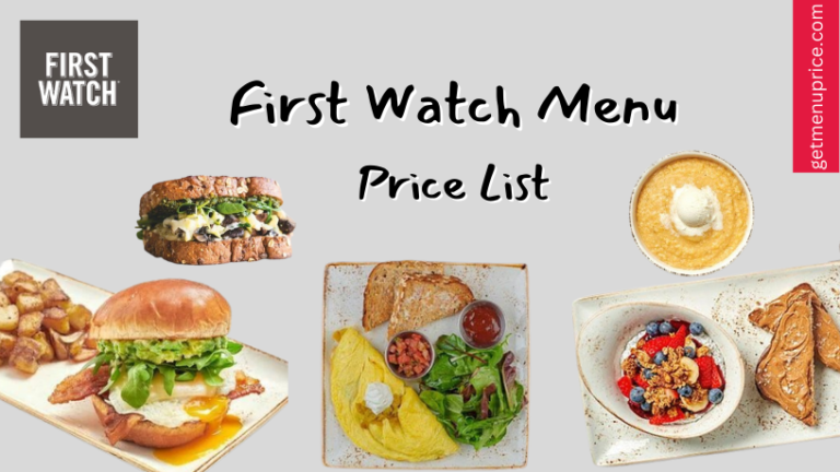 First Watch Menu Price List USA