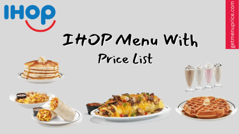 IHOP Menu Price List USA