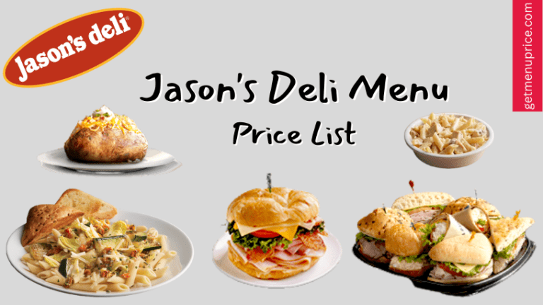 Jason's Deli Menu Price List USA