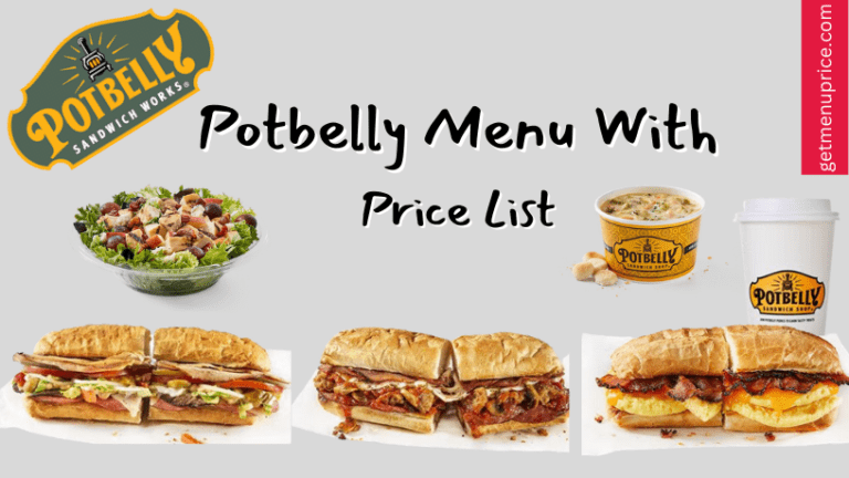 Potbelly Menu Price List USA