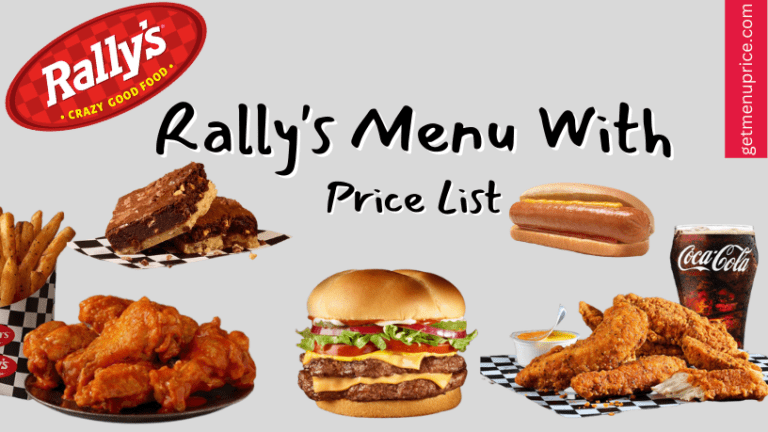 Rally's Menu Price List USA