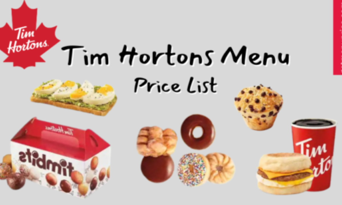 Tim Hortons Menu with Prices Canada 2023❤️