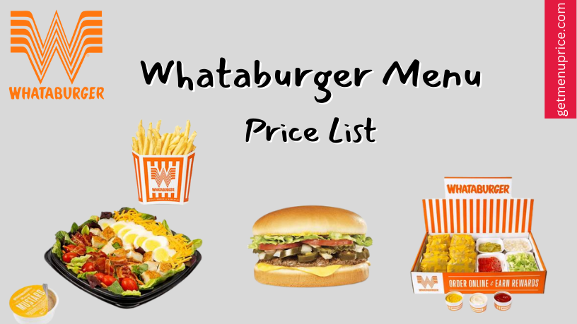 Whataburger Menu Price List USA