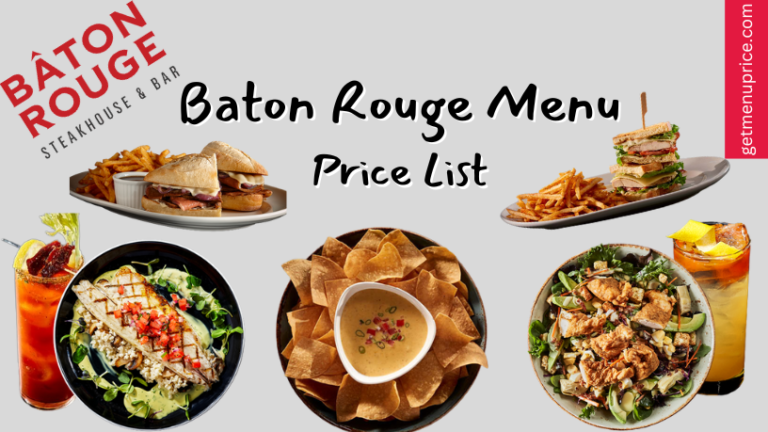 Baton Rouge Menu Price List Canada