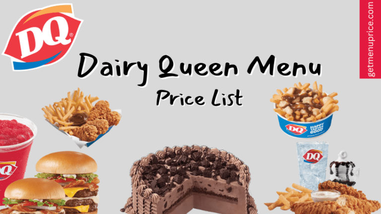 Dairy Queen Menu Price List Canada