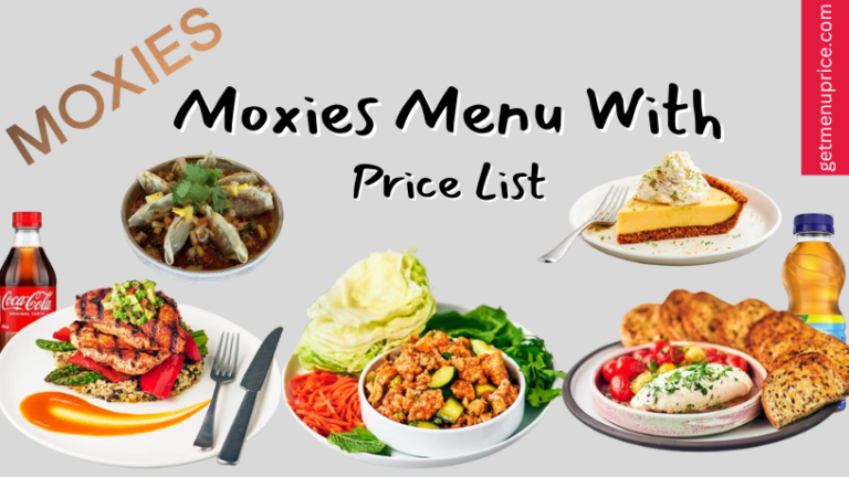 Moxies Menu Price List Canada