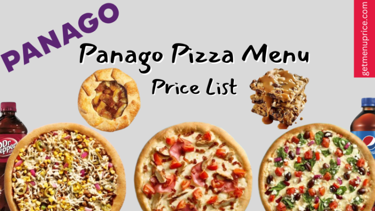 Panago Pizza Menu Price List Canada