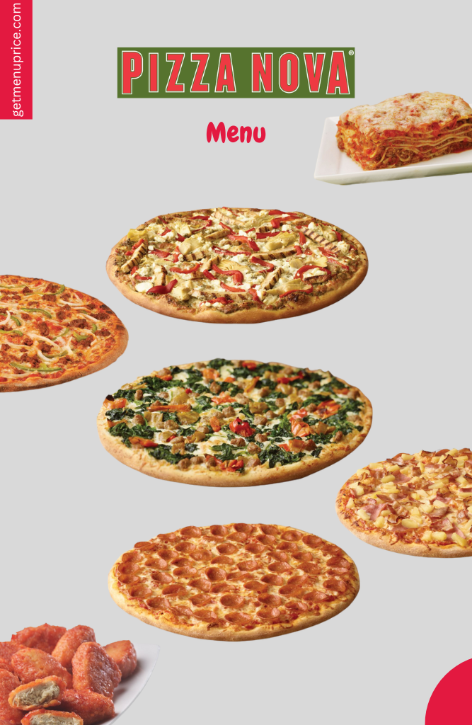Pizza Nova Menu Price List Canada