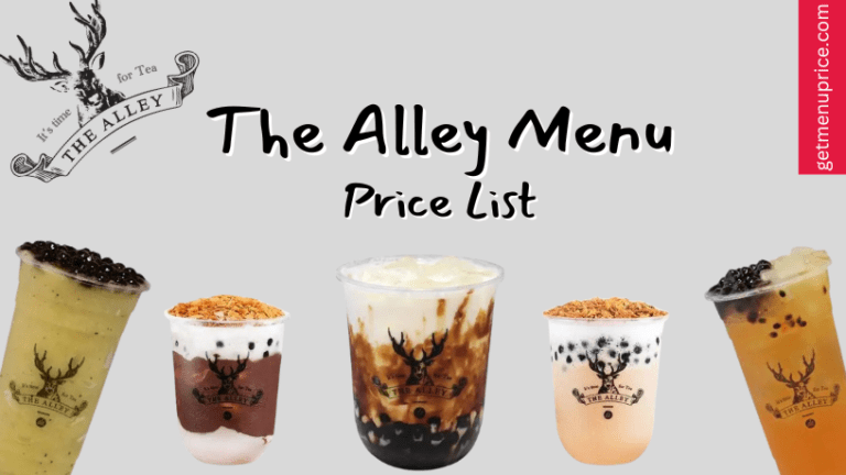 The Alley Menu Price List Canada