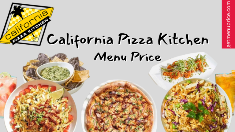 California Pizza Kitchen Menu Price USA