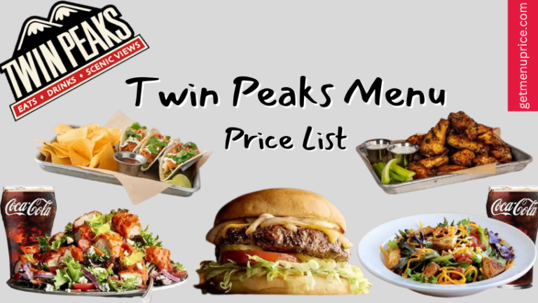 Twin Peaks Menu Price List USA