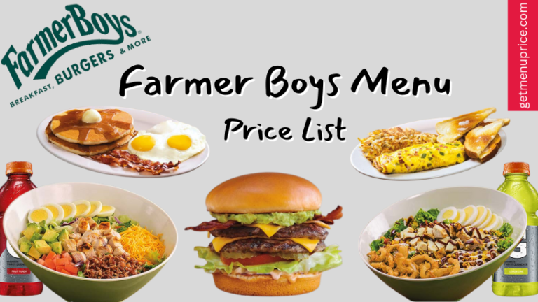 Farmer Boys Menu Price List USA