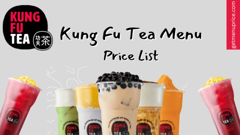 Kung Fu Tea Menu Price List USA