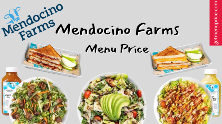 Mendocino Farms Menu Price List USA