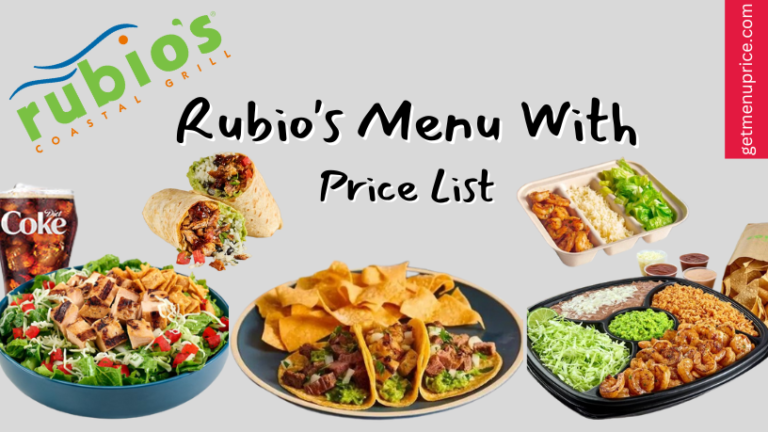 Rubio's Menu Price List USA