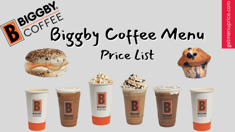 Biggby Coffee Menu Price List USA