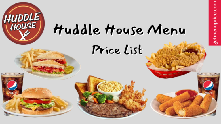 Huddle House Menu Price List USA