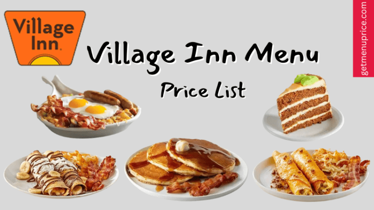Village Inn Menu Price List USA